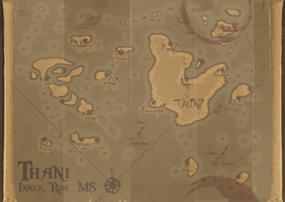 thani map (liza) folded stains